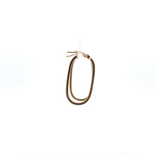 Load image into Gallery viewer, 18K Gold Earrings Oval hoops - Rafant
