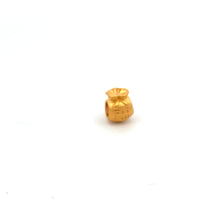Load image into Gallery viewer, 24K 999.9 Pure Gold Charm Money Bag Bead Spacer DIY Small 0.16g
