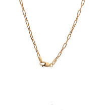Load image into Gallery viewer, 18K Gold Necklace Chain Cable Link 17.75 inches - Rafant
