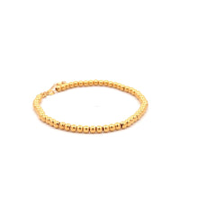 Load image into Gallery viewer, 18K Gold Bracelet Beaded Ball Size 6 inches plus 1 inch 1.19 grams - Rafant
