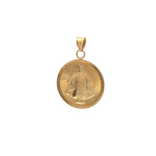 Load image into Gallery viewer, 18K Gold Pendant Round Sto. Nino Religious 1.14 grams - Rafant
