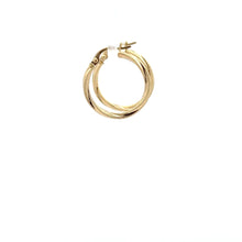 Load image into Gallery viewer, 18K Gold Earrings Hoops Spiral 1.02 grams - Rafant
