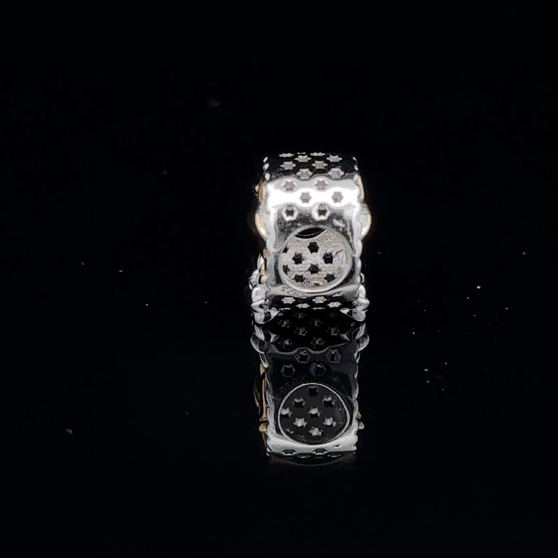925 Sterling Silver Charm Bead Bells Christmas Holiday For Charm Bracelet Necklace - Rafant