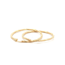 Load image into Gallery viewer, 18K Gold Earrings Hoops Spiral 1.92 grams Large - Rafant
