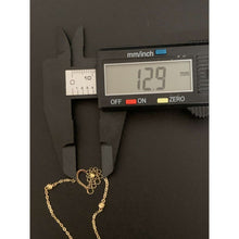 Load image into Gallery viewer, 18K Gold Bracelet 7.5 inches with Heart Charm 1.13 grams
