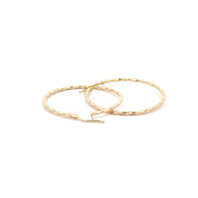 Load image into Gallery viewer, 18K Gold Earrings Hoops Loops Spiral 1.41 grams - Rafant
