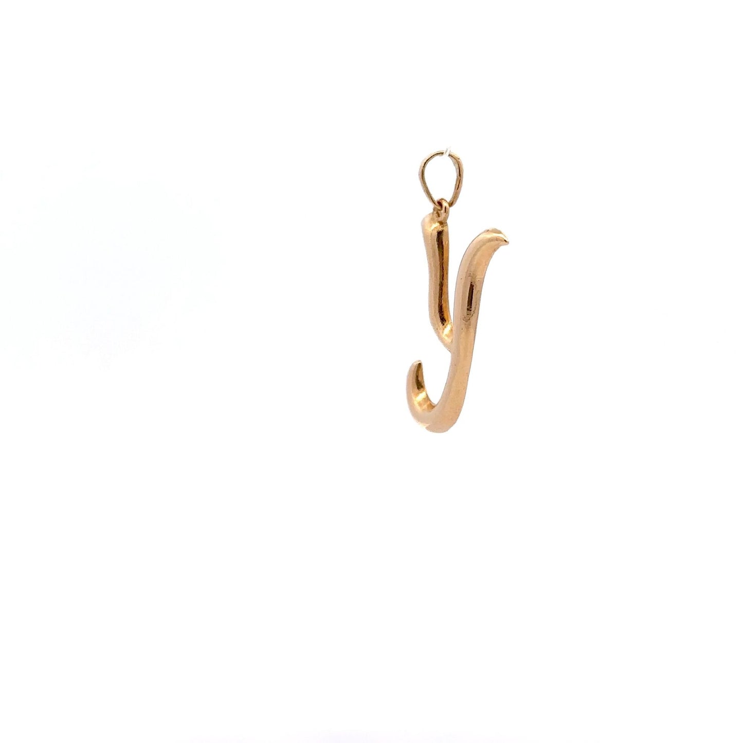 18K Gold Pendant Letter Y Initial 1.54 grams - Rafant