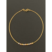 Load image into Gallery viewer, 18K Gold Bracelet Beaded Flexible 1.28 grams 7 inches
