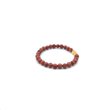 Load image into Gallery viewer, 18K Gold Pixiu Piyao Lucky Charm Bracelet Goldstone Gemstones 6mm
