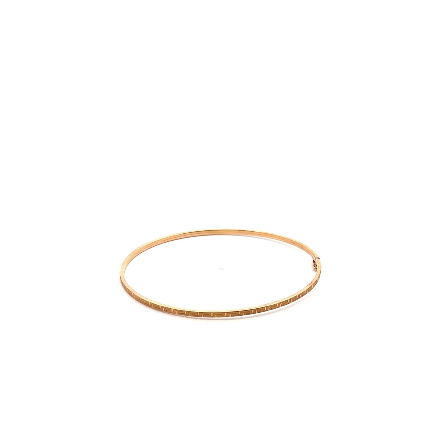 18K Gold Bracelet Bangle Size 6.25 inches - Rafant