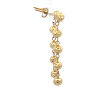 Load image into Gallery viewer, 18K Gold Earrings Dangle Drop Beads Balls 2.03 grams - Rafant
