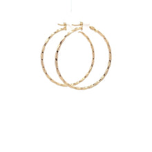 Load image into Gallery viewer, 18K Gold Earrings Hoops Loops Spiral 1.41 grams - Rafant
