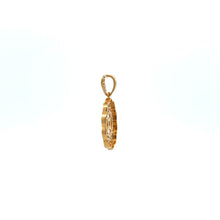 Load image into Gallery viewer, 18K Gold Pendant  Good Fortune Coin White Yellow Gold 2.14 grams - Rafant
