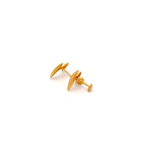 Load image into Gallery viewer, 18K Gold Earrings Stud Screw Type Small - Rafant
