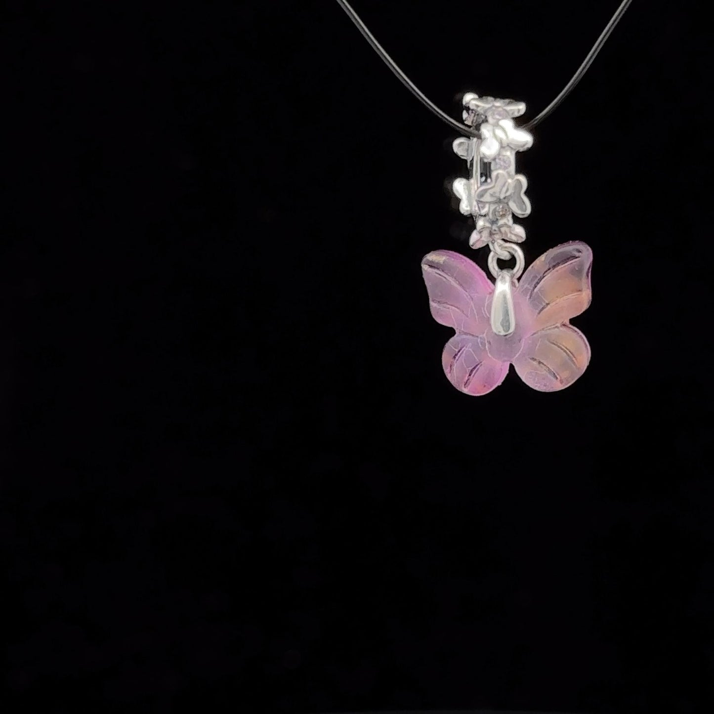 925 Sterling Silver Charm Bead Butterfly For Charm Bracelet Necklace - Rafant