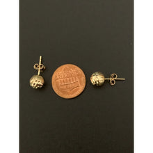 Load image into Gallery viewer, 18K Gold Earrings Stud Ball 1.67 grams - Rafant
