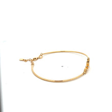 Load image into Gallery viewer, 18K Gold Bracelet Bangle Heart Beat Small ExtraSmall 3.95grams - Rafant
