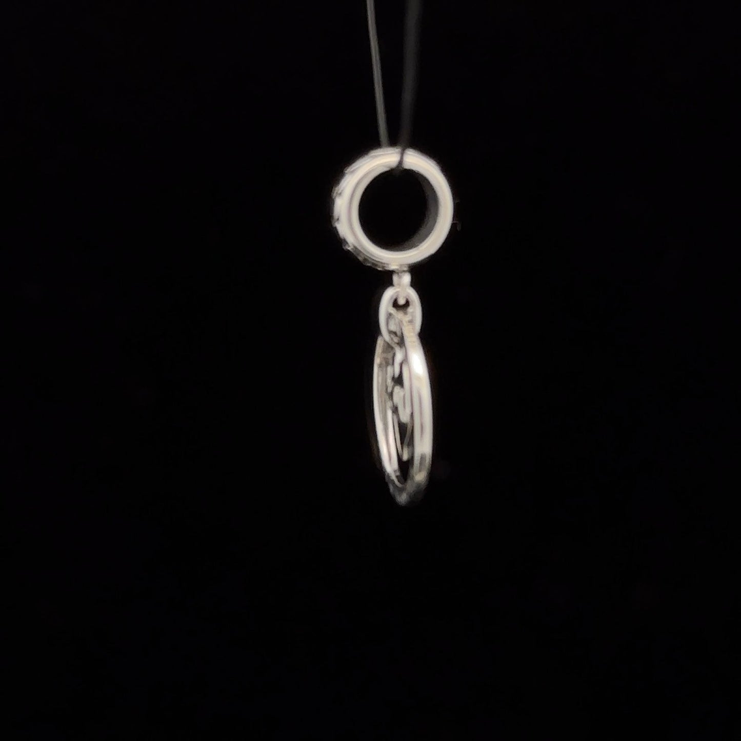 925 Sterling Silver Charm Bead MOM Mother For Charm Bracelet Necklace - Rafant
