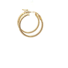 Load image into Gallery viewer, 18K Gold Earrings Hoops 1.26 grams - Rafant
