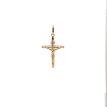 Load image into Gallery viewer, 18K Gold Pendant Cross Religious Jesus Christ 0.72 grams - Rafant
