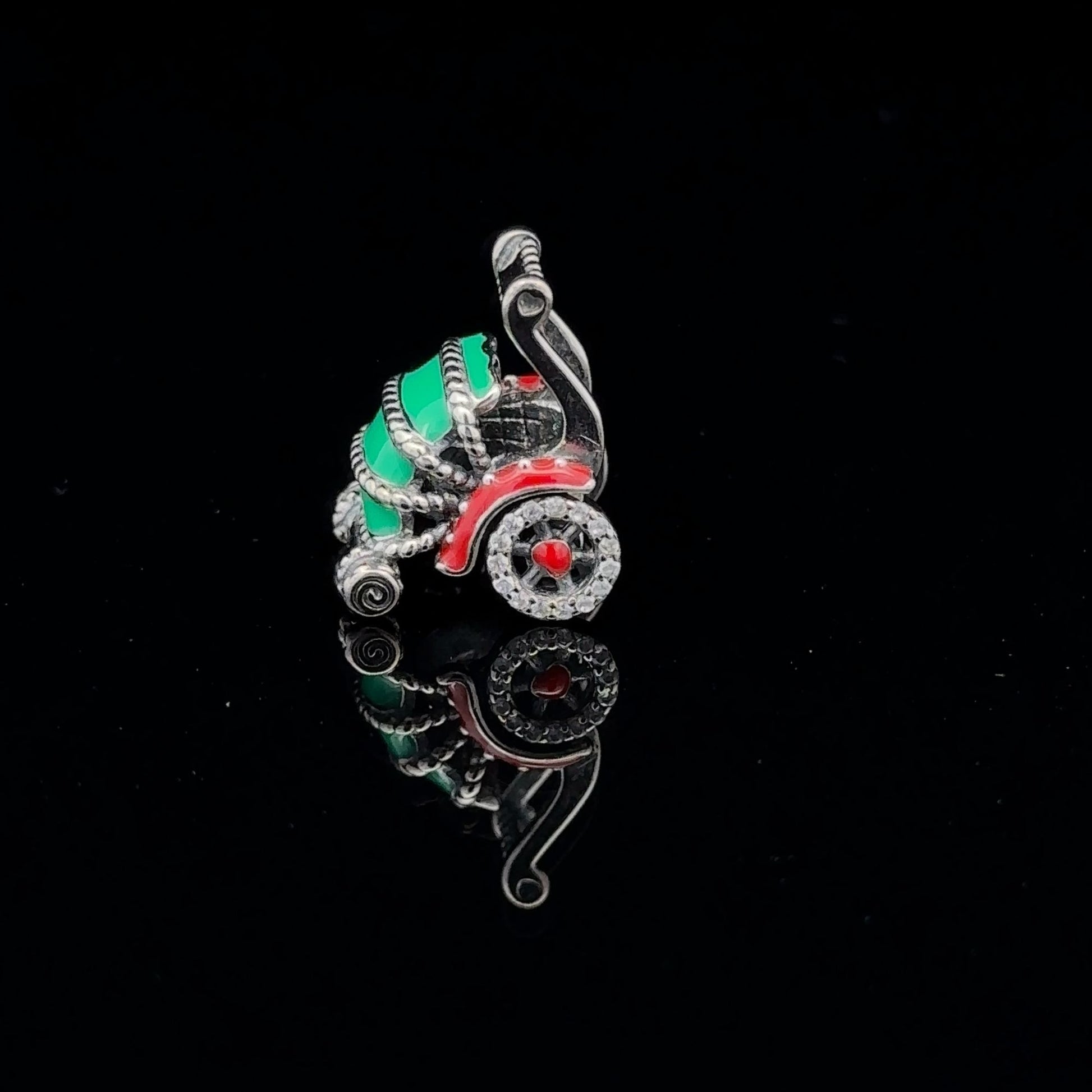 925 Sterling Silver Charm Bead DIY Christmas Holiday For Charm Bracelet Necklace - Rafant