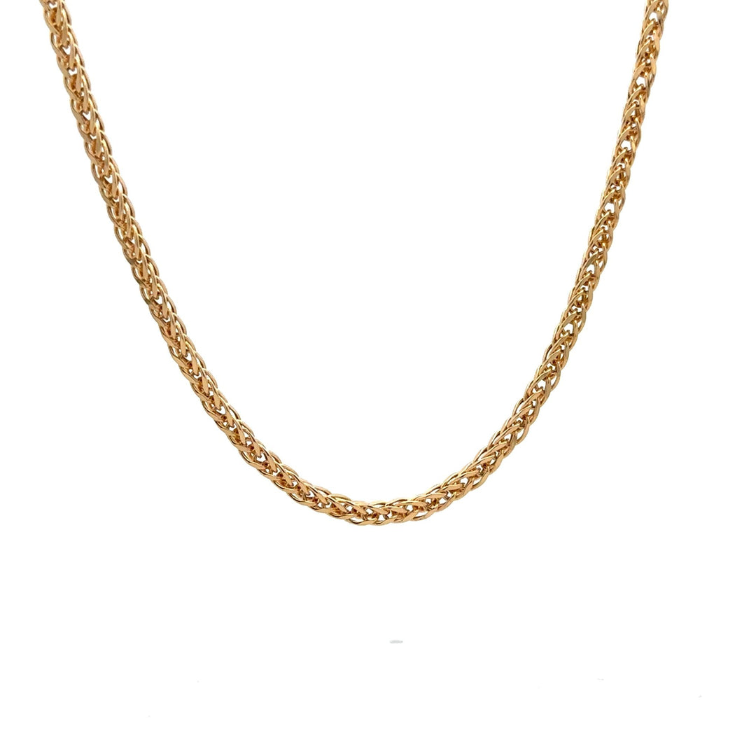 18K Gold Chain Link Necklace 19.5 inches