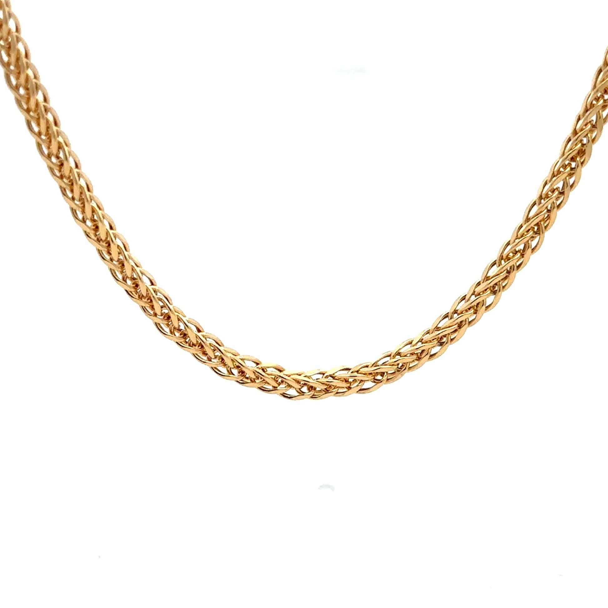 18K Gold Chain Link Necklace 19.5 inches - Rafant