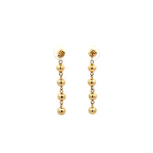 Load image into Gallery viewer, 18k Gold Earrings Dangling Balls
