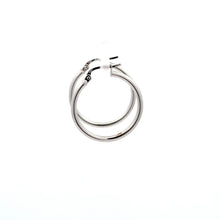 Load image into Gallery viewer, 18K White Gold Women Earrings Hoops Loops - Rafant
