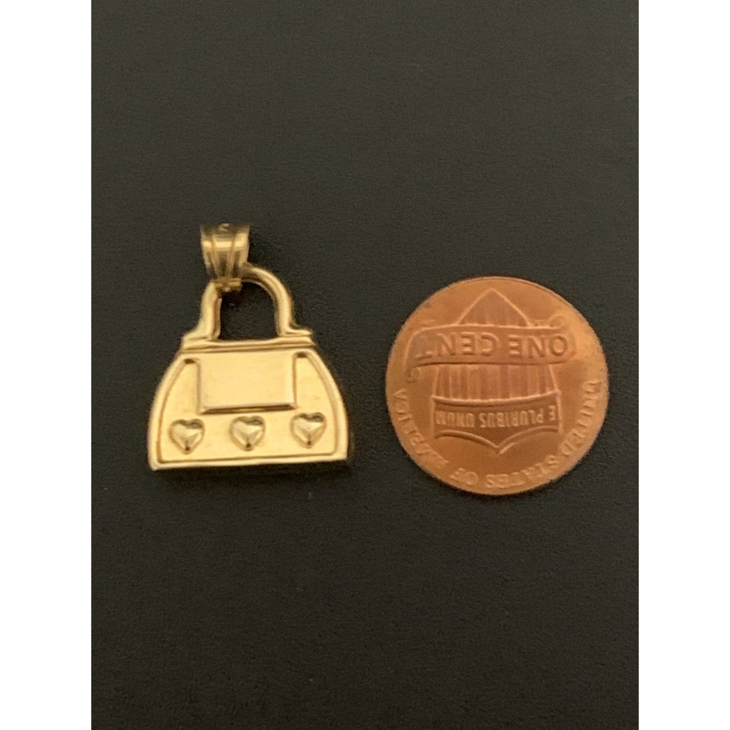 18K Gold Pendant Bag 2.22 grams - Rafant