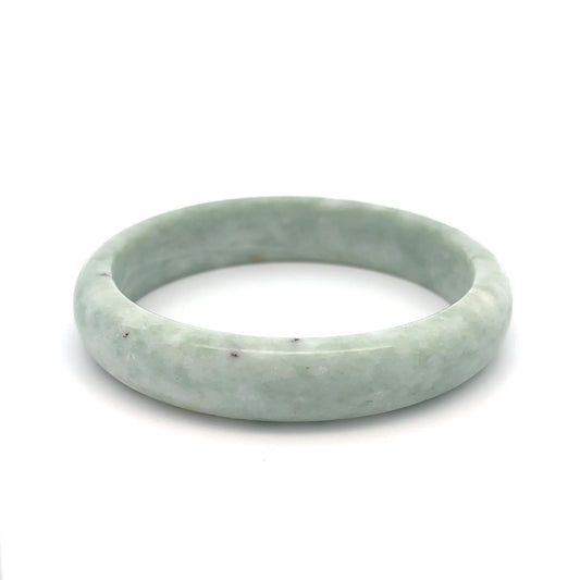 Natural Jade Gemstone Bangle Bracelet Size 7.5 inches - Rafant