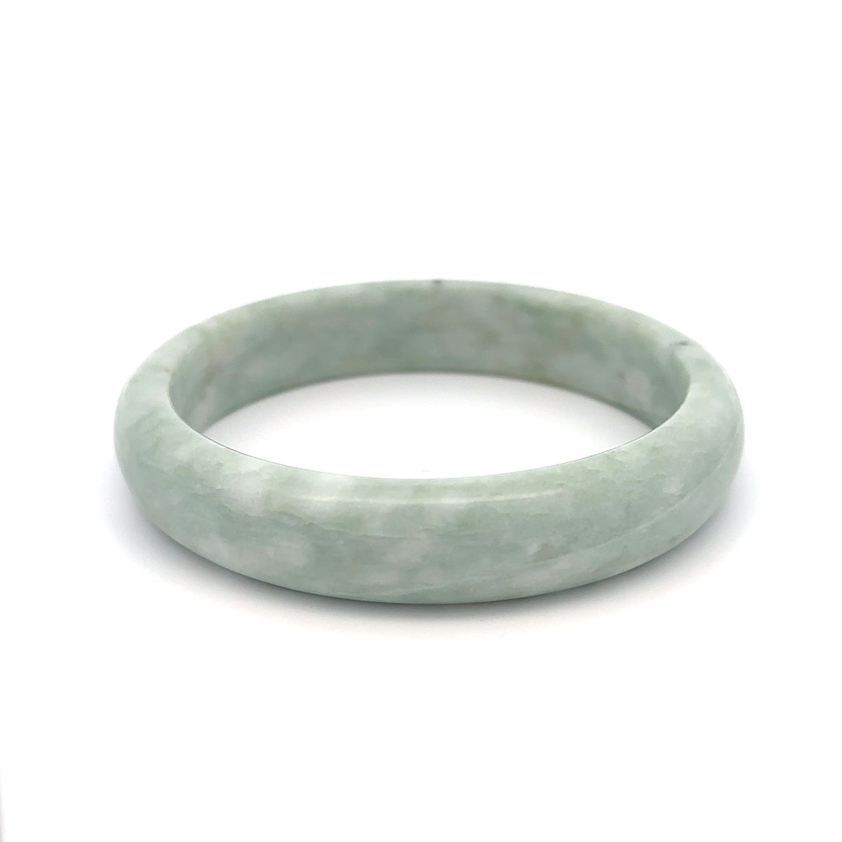 Natural Jade Gemstone Bangle Bracelet Size 7.5 inches - Rafant