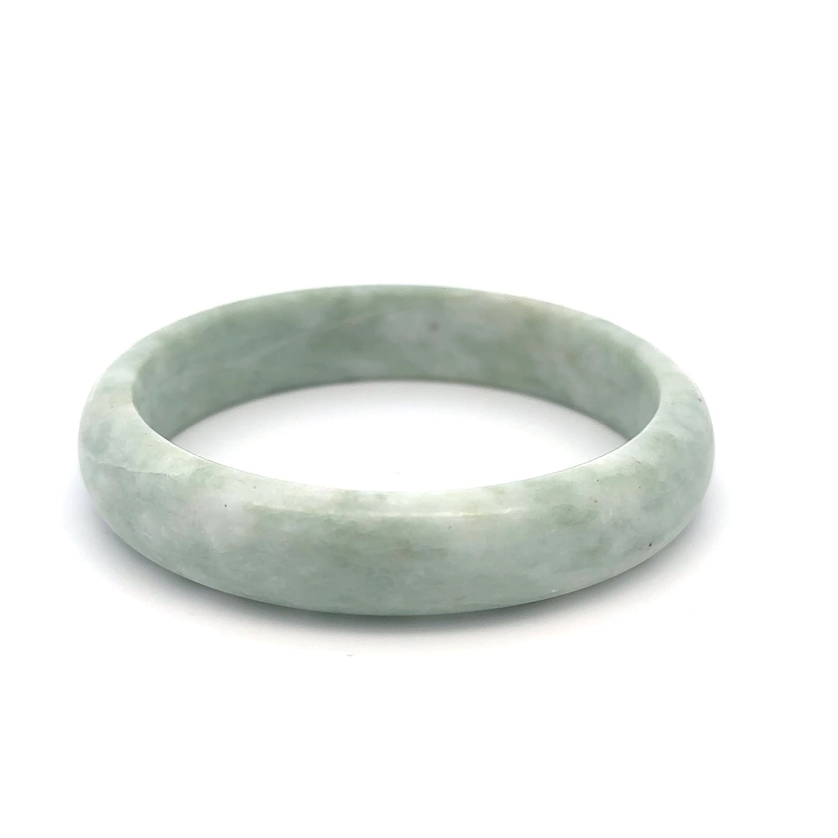 Natural Jade Gemstone Bangle Bracelet Size 7.5 inches - Rafant