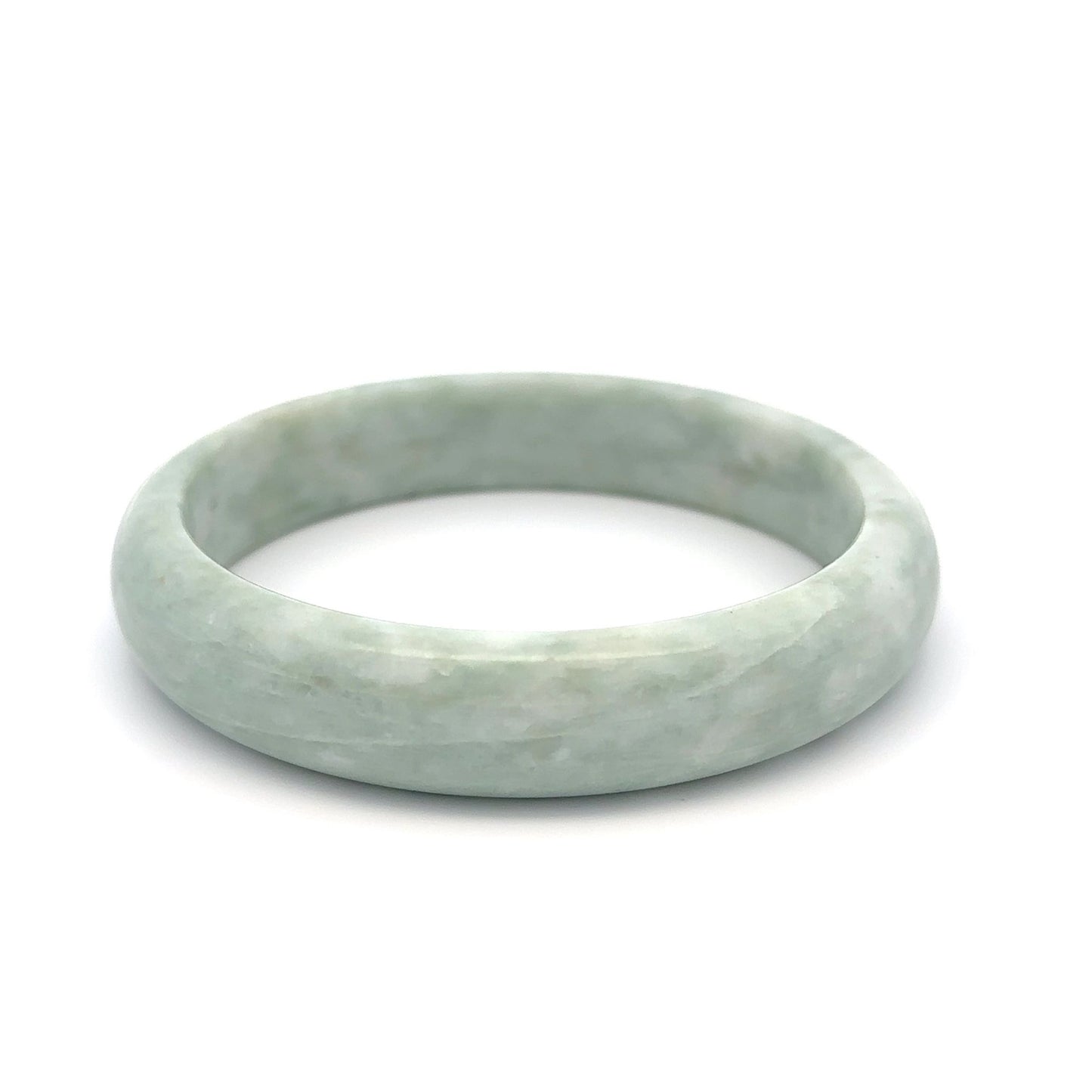 Natural Jade Gemstone Bangle Bracelet Size 7.5 inches - Rafant