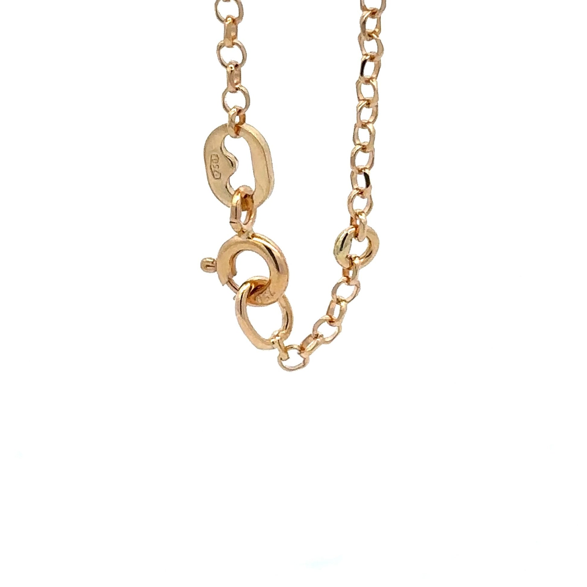 18k Yellow Gold Bracelet Animal Bear Charms Size 7.5 - Rafant