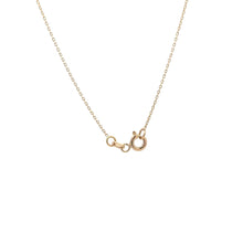Load image into Gallery viewer, 18K Gold Necklace Chain 16.50&quot; with Rectangle Pendant 1.74grams
