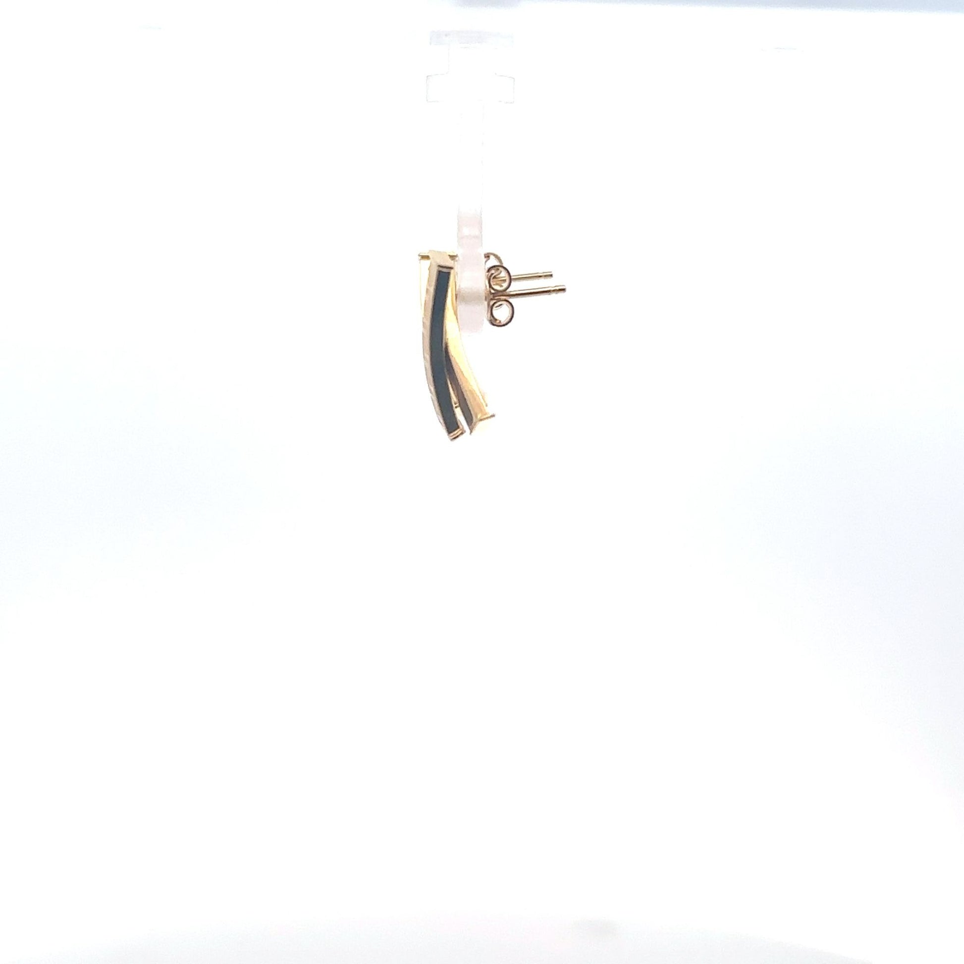 18K Gold Earrings Stud Post - Rafant