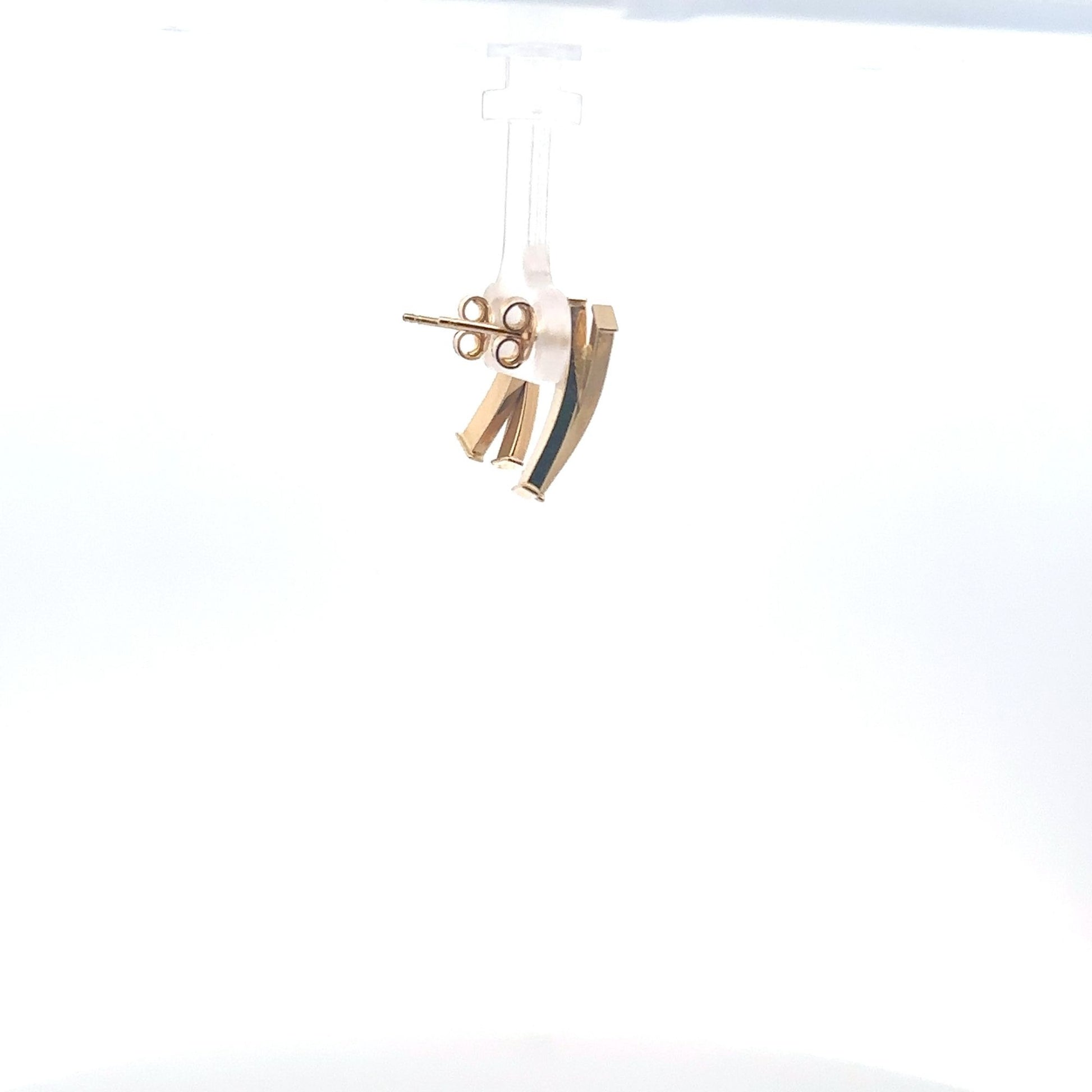 18K Gold Earrings Stud Post - Rafant