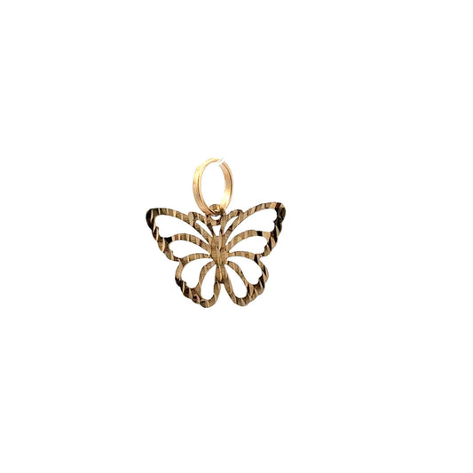 18K Gold Pendant Butterfly - Rafant