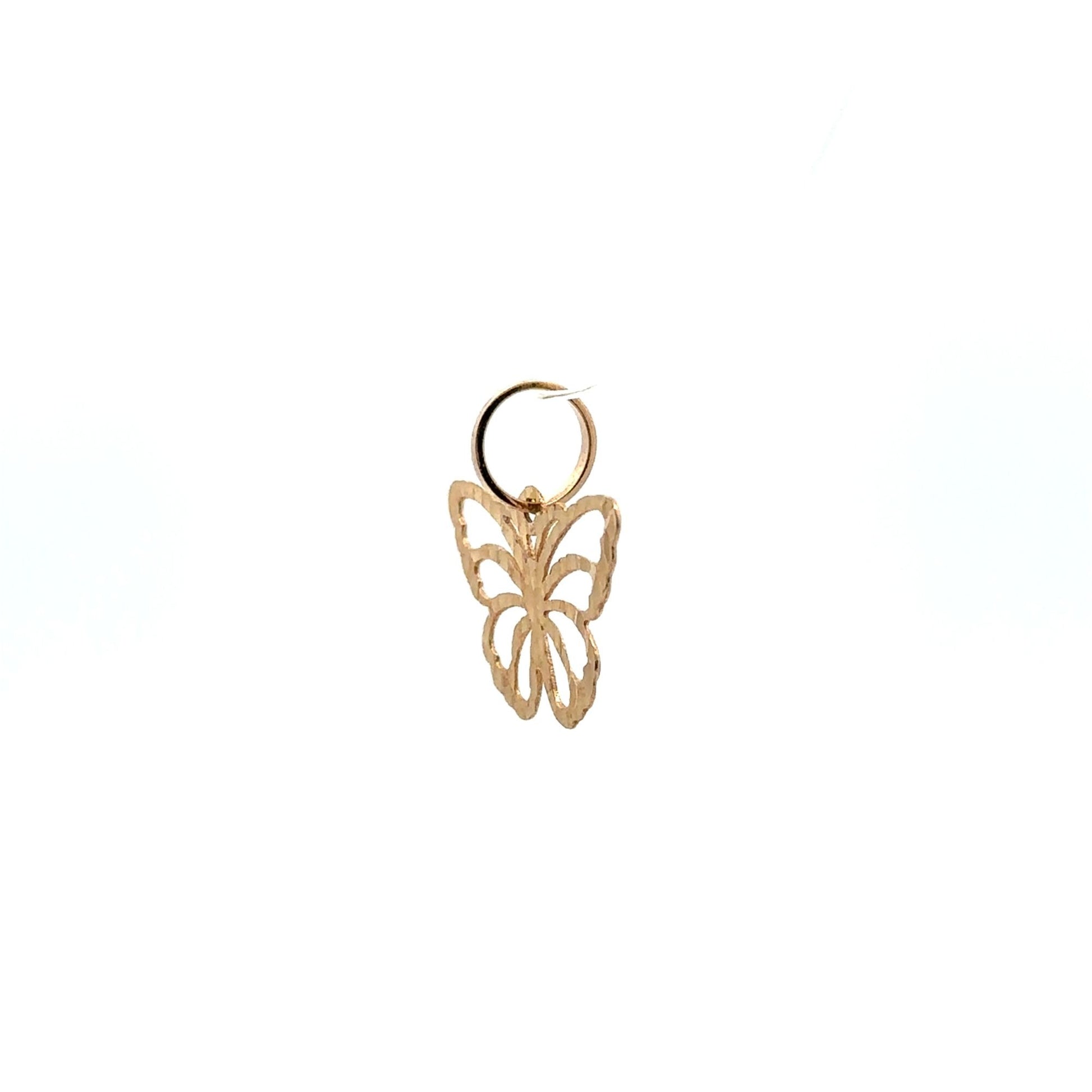 18K Gold Pendant Butterfly - Rafant