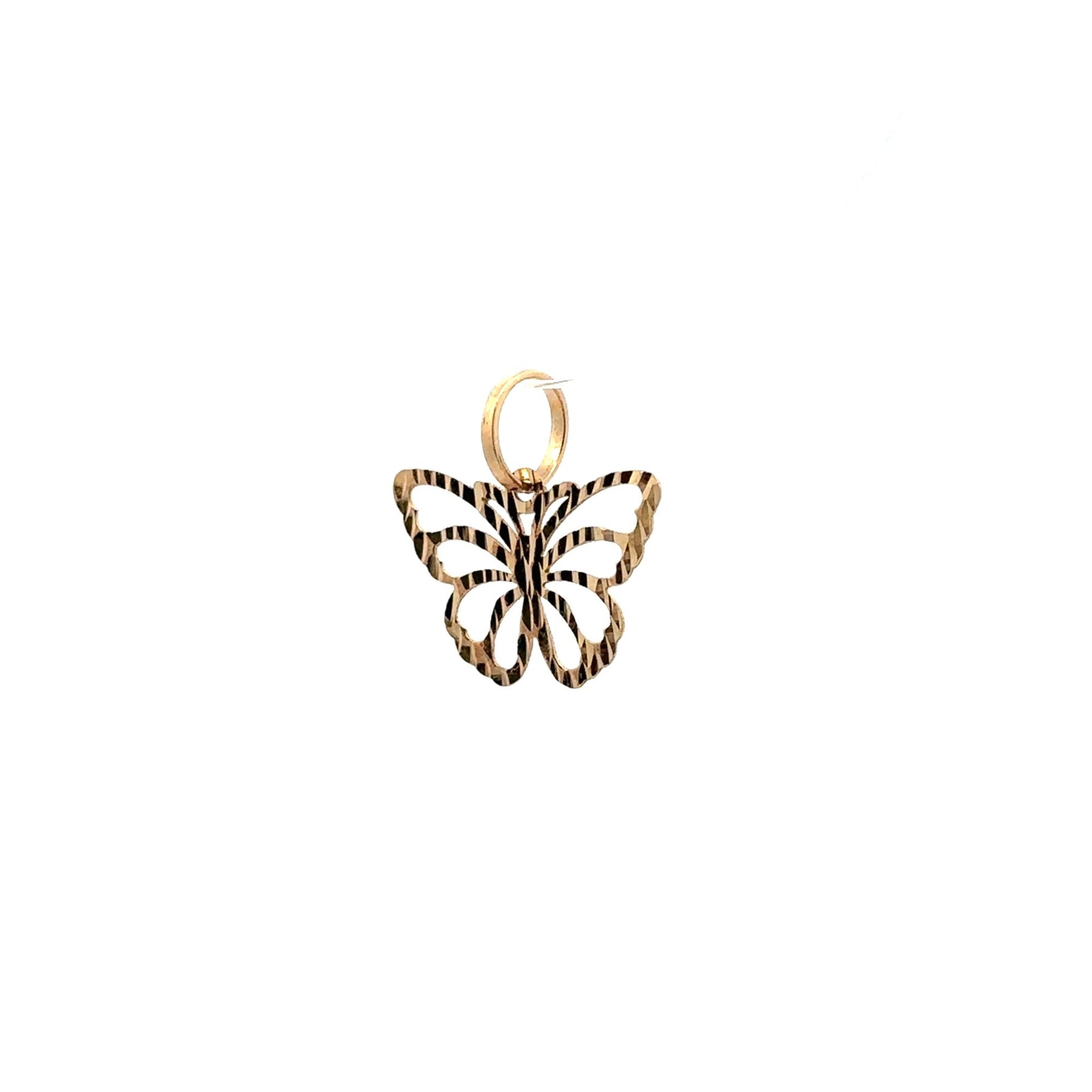 18K Gold Pendant Butterfly - Rafant