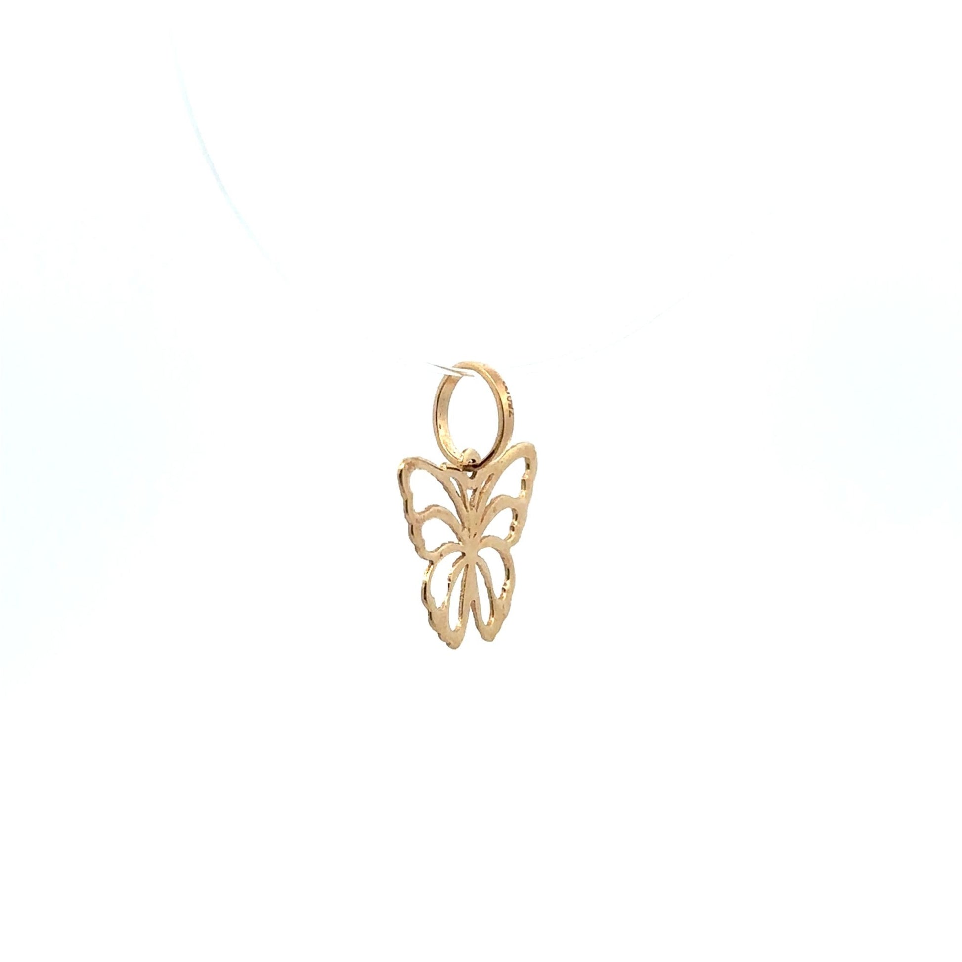18K Gold Pendant Butterfly - Rafant
