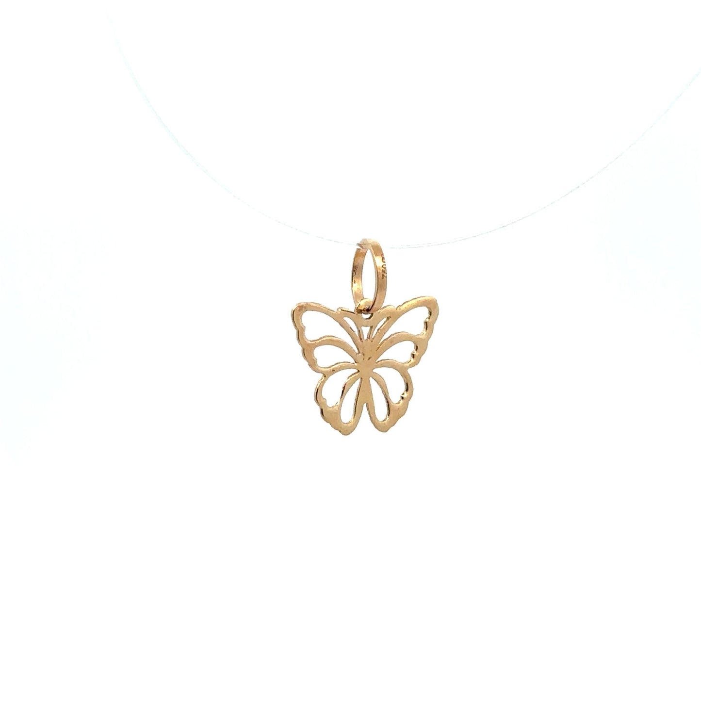 18K Gold Pendant Butterfly - Rafant