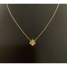 Load image into Gallery viewer, 18K Gold Necklace Centered Flower 16 inches 2.16grams

