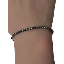 Load image into Gallery viewer, 925 Sterling Silver Authentic Navajo Beads 3mm -6mm beads  Stretch Bracelet Minimalist Choose Your Style
