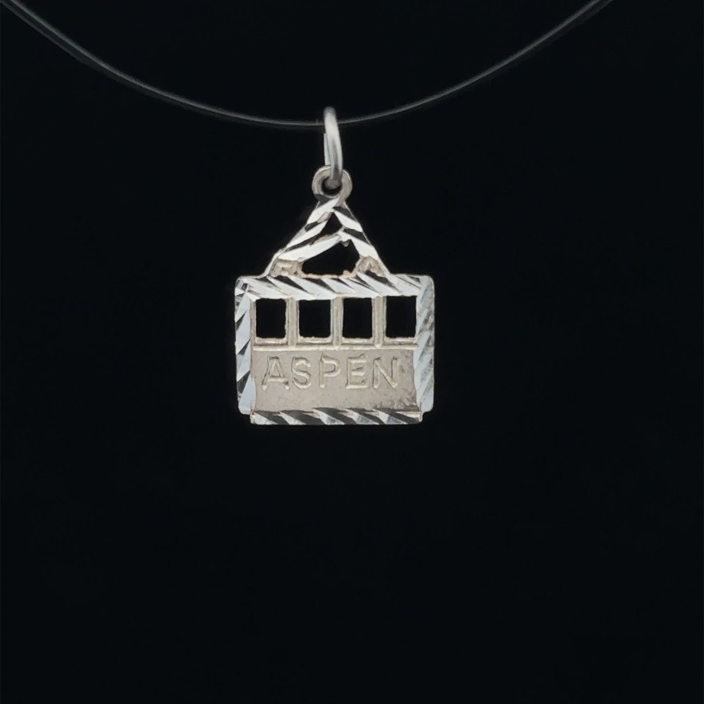 925 Sterling Silver Pendant Charm Aspen - Rafant