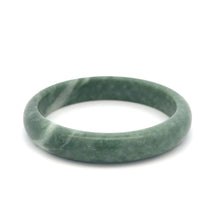 Load image into Gallery viewer, Natural Jade Gemstone Bangle Bracelet Size 7.5 inches
