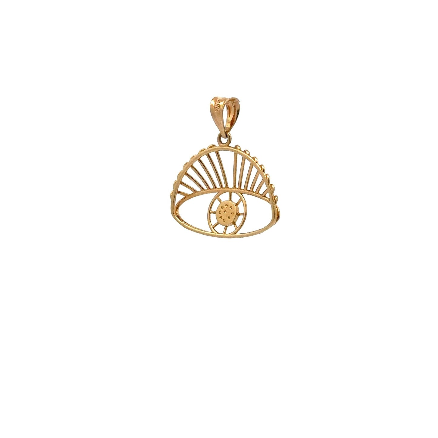 18K Gold Pendant Evil Eye 1.15 grams - Rafant