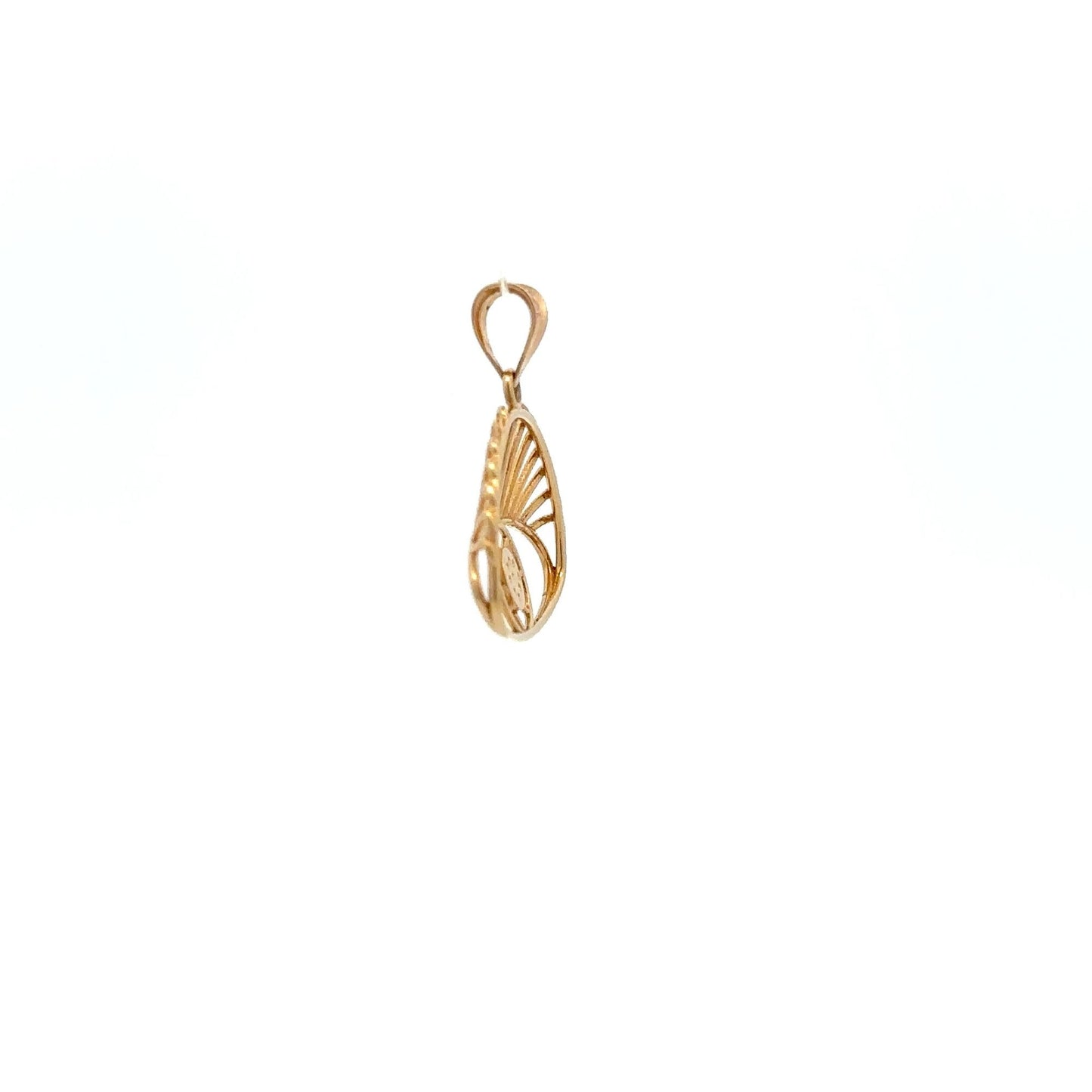 18K Gold Pendant Evil Eye 1.15 grams - Rafant