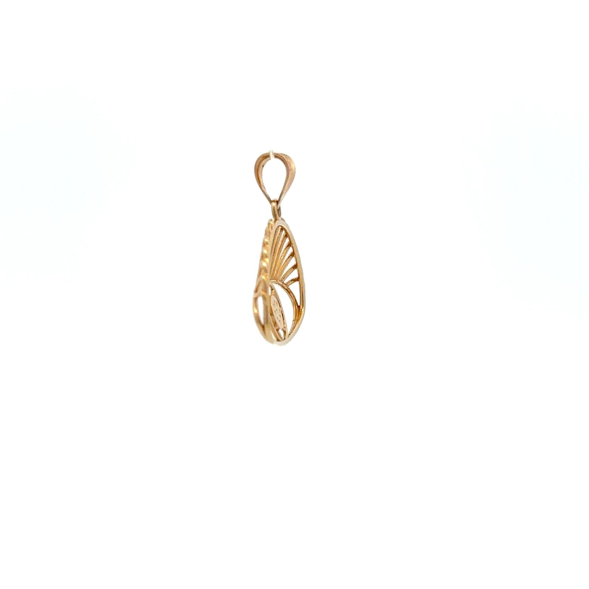18K Gold Pendant Evil Eye 1.15 grams - Rafant